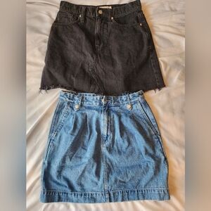 Madewell denim skirts. Size 26